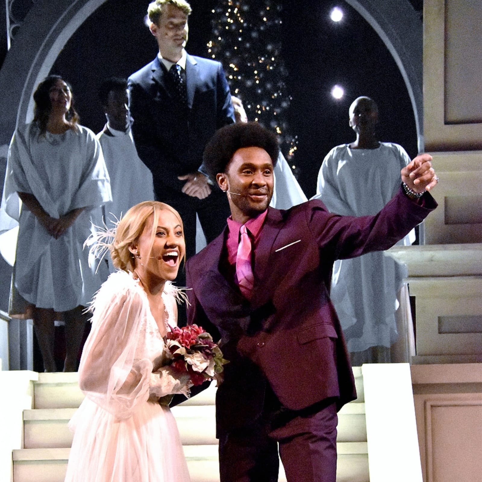 Cheyenne Wells as Mia and Brian McKnight Jr as Peter. Photo by Abel Armas. 